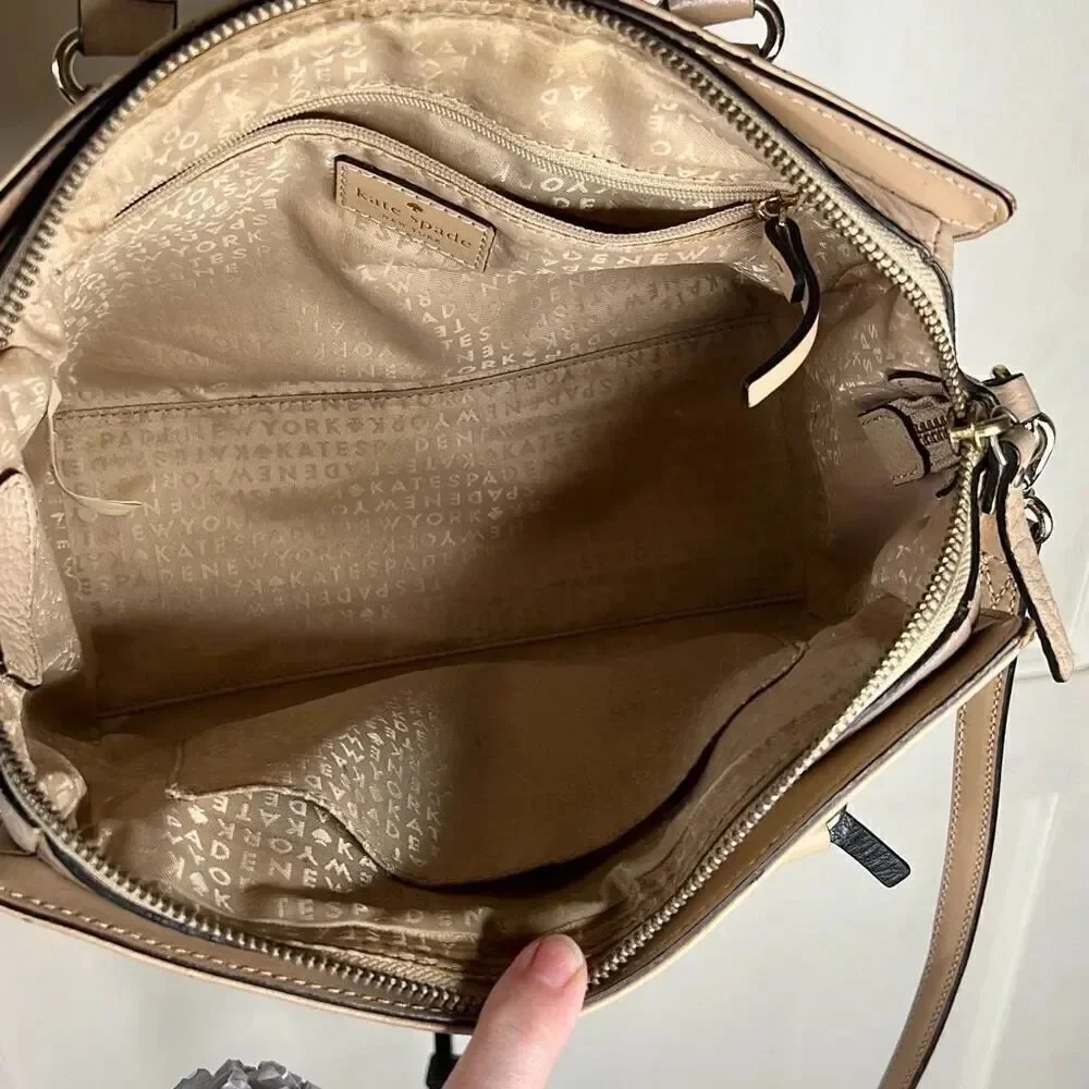 Kate Spade New York Mini Bernadine Hadley Satchel Crossbody Afftgo Tan